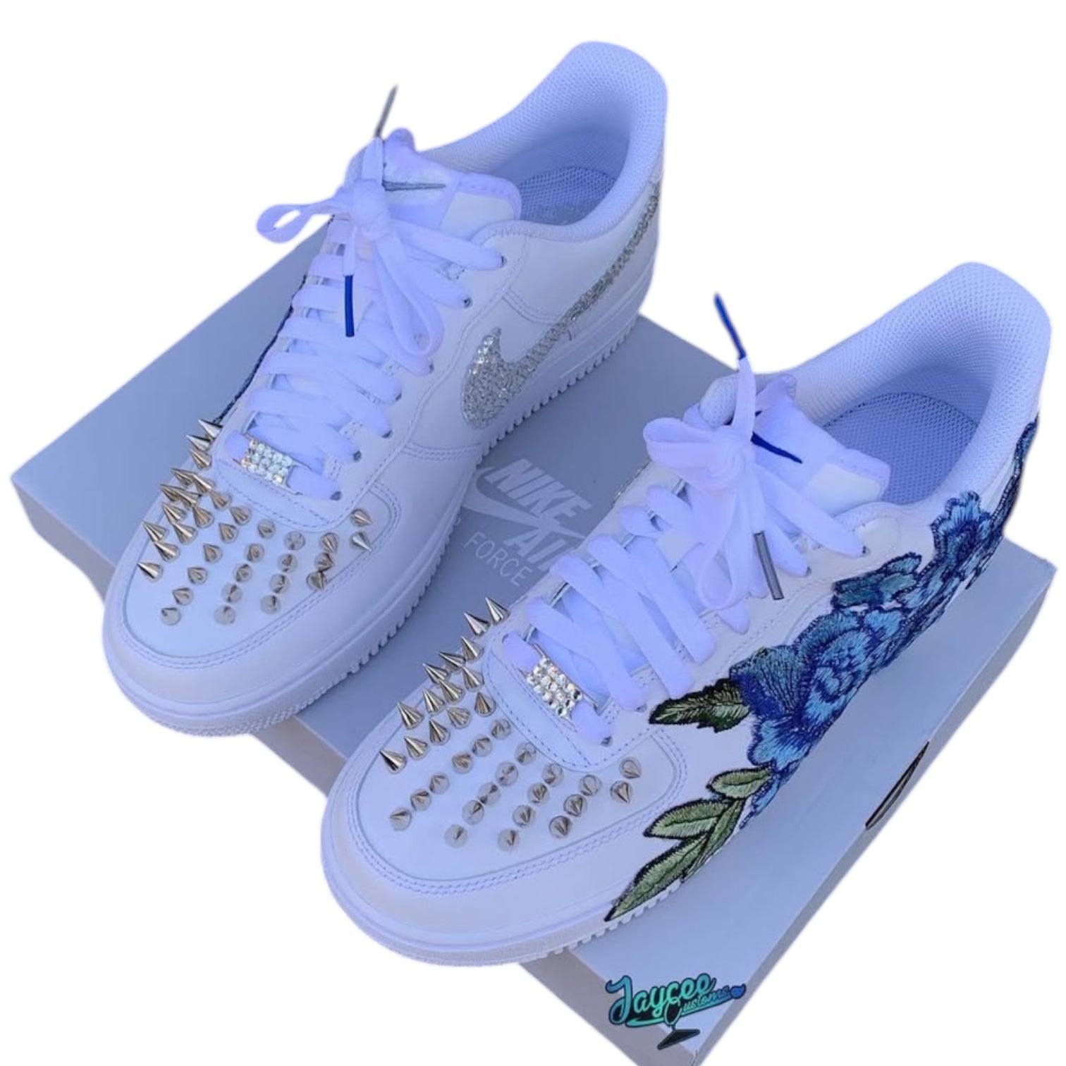 “Blue Floral Spikes”
